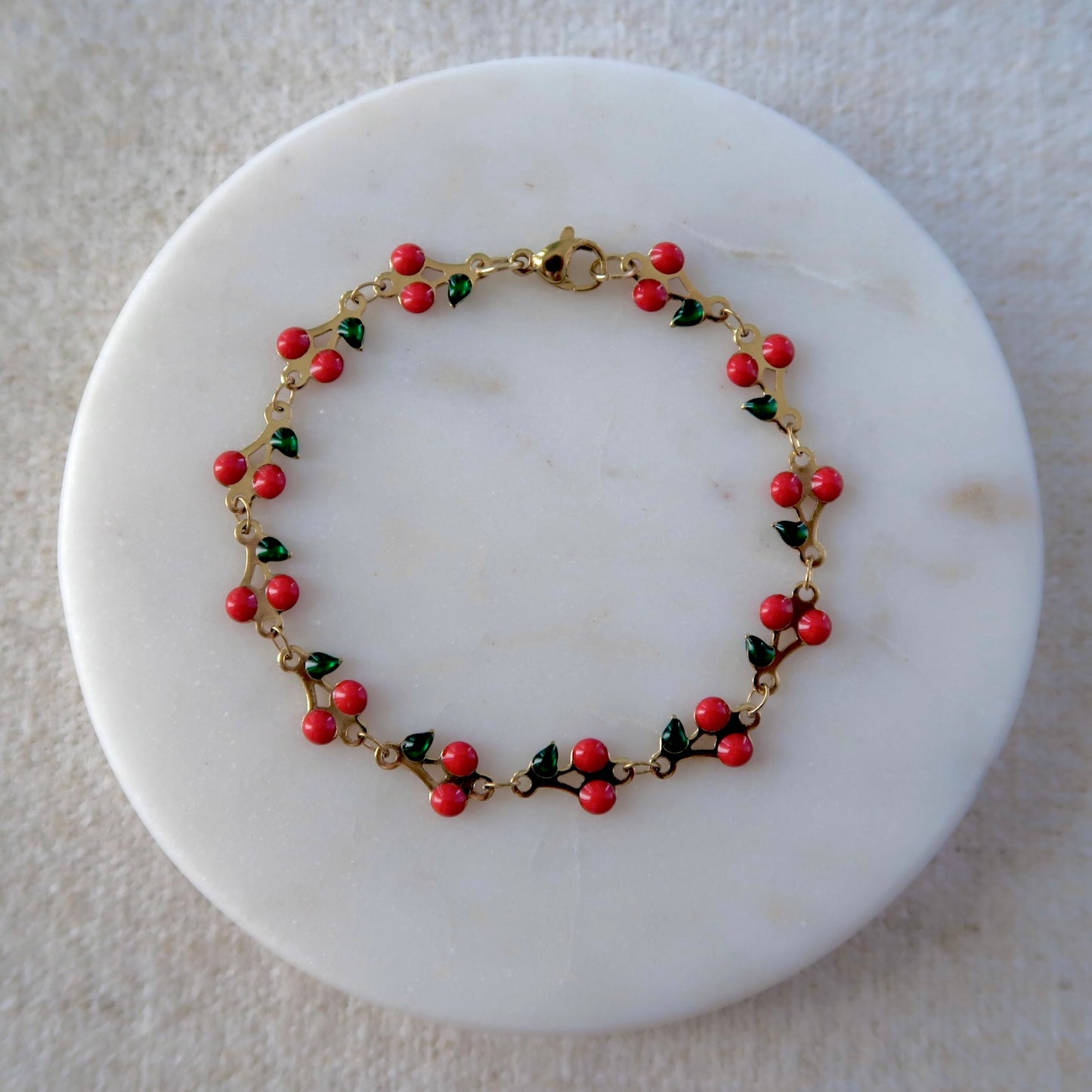 Cherry on Top Bracelet Red Cherry