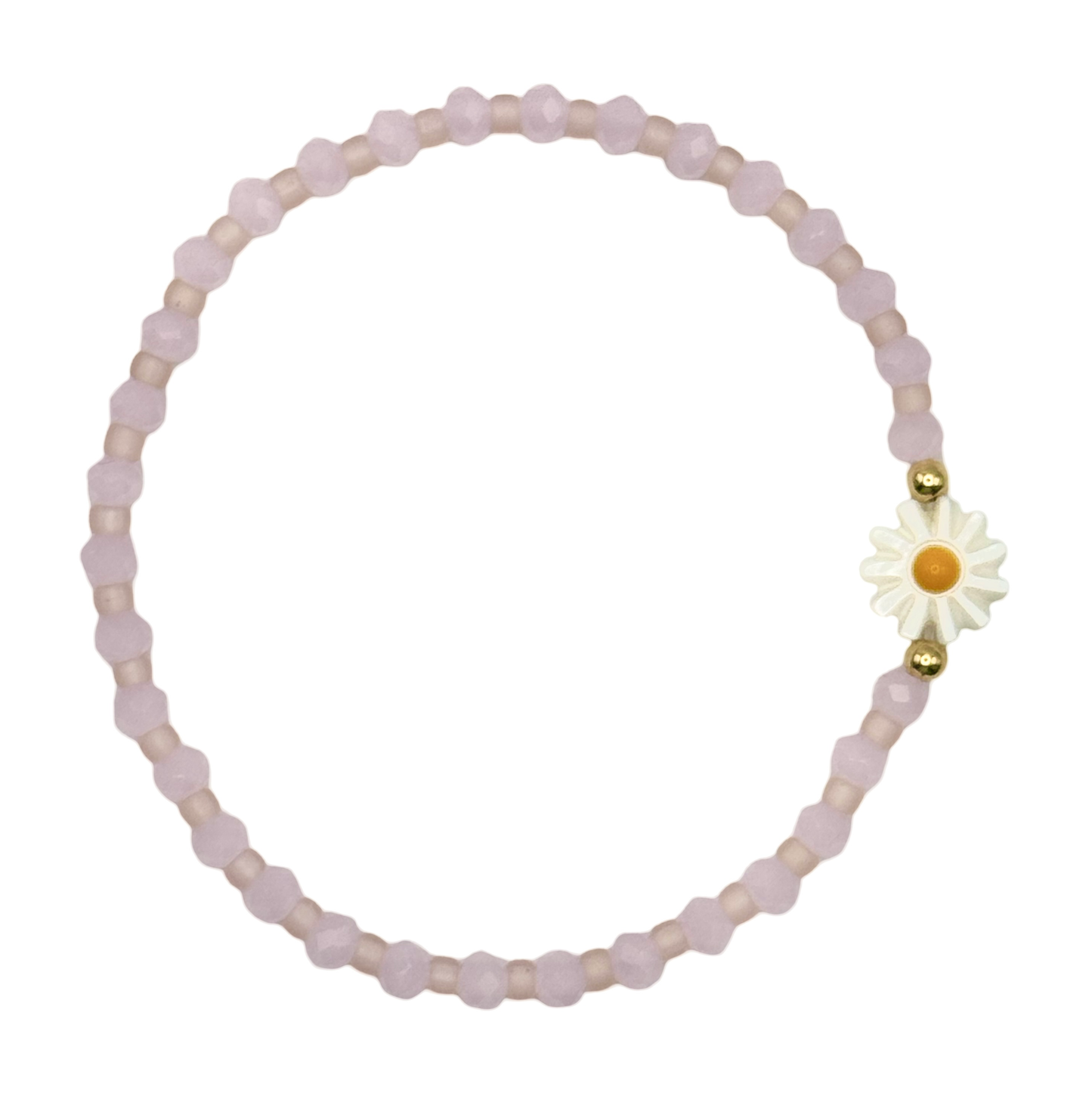 Beaded Crystal Daisy Bracelet