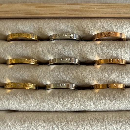 RINGS SIZE 8